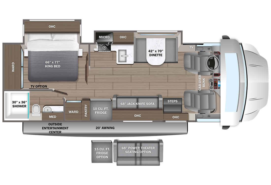 2024 Entegra Esteem Xl 32U Floorplan Image